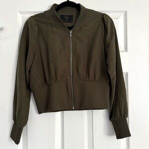 Story On Olive Zip Up Jacket size medium